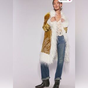 NWT Free people moon glow coat